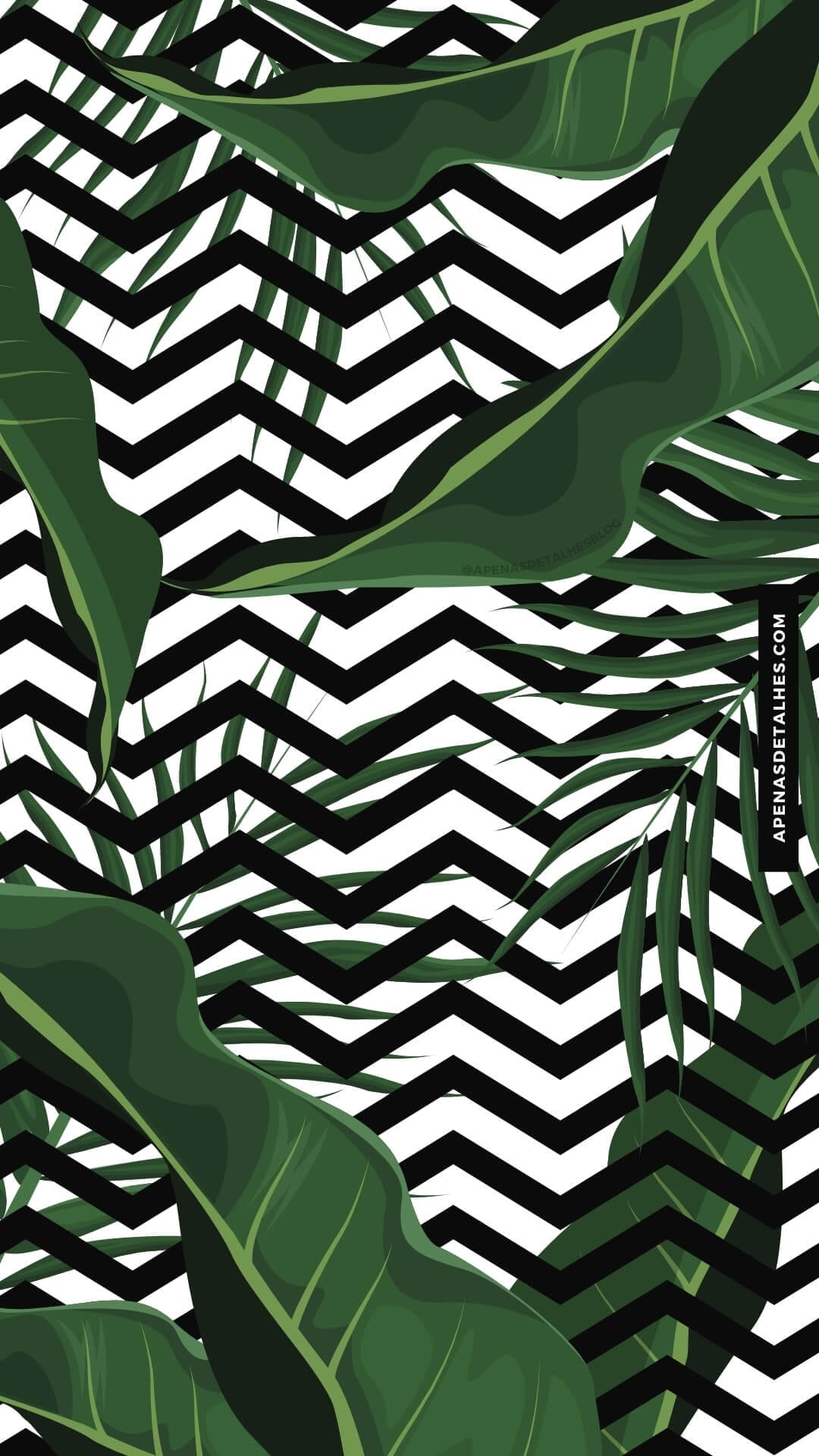 Papel de parede feminino tropical vibes